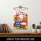 G128 Combo Pack Garden Flag Hanger 14IN & Garden Flag Welcome Kitten Patriotic Printed 12x18IN Double Sided